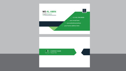 Real estate busniess card design with creative simple concept Premium Vector double sided graphics Templates  Professional modern Best design