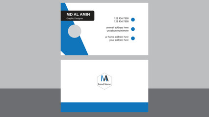 Real estate busniess card design with creative simple concept Premium Vector double sided graphics Templates  Professional modern Best design