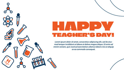Happy Teachers Day Banner Template
