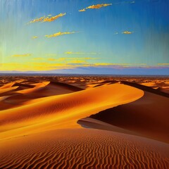Fototapeta na wymiar Endless Sands: Capturing the Vastness and Beauty of the Desert in Photography - Generative AI 13
