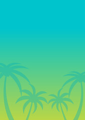 Sea sandy beach background image in summer, bright colors, nice and fresh atmosphere.