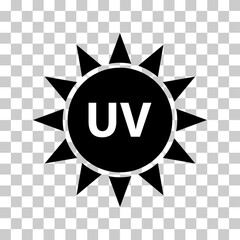 Sun protection factor icon, uv radiation block symbol, sun protect skin vector illustration