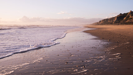 Sunset over the beach
