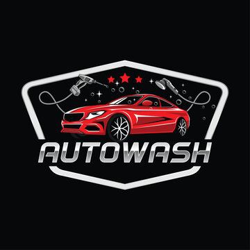 recommend clip art: Car Wash Logo design Illustration Vector
