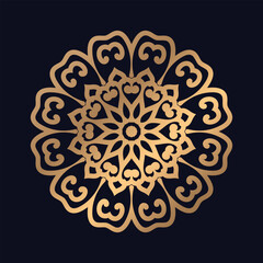 Islamic Pattern Floral Round Ornament. Oriental Pattern mandala design background