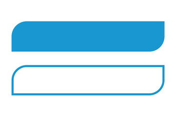 Fototapeta premium Lower third blue for twitter element design 