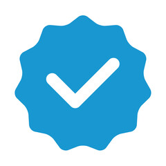 Verified icon transparent design template for social media element verified