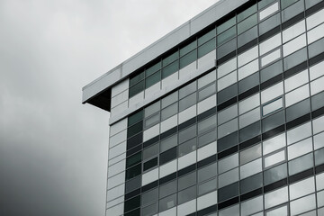  Business buildings architecture.