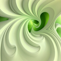 Obraz na płótnie Canvas abstract green swirl