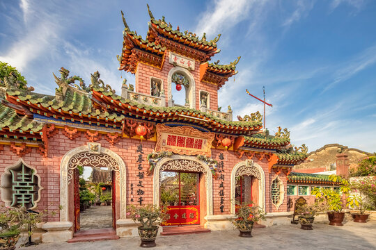 hoi quan Phuoc Kien or Phuoc Kien Congregation assembly hall, Hoi Anancient town, unesco world heritage, Vietnam. Hoian is one of the most popular destinations in Vietnam