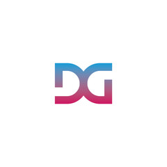 DG Logo Simple Design. Letter D and G Logo Vector