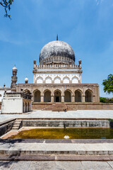 Exterior of the Tomb of Begum Hayat Baksh, Qutub Shahi Tombs, Hyderabad, Telangana, India, Asia