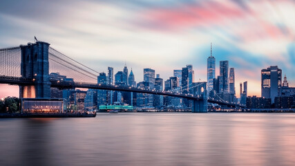 The skyline of New York City, United States