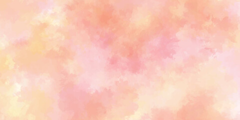 abstract watercolor background .watercolor background with pink and yellow color. Fantasy light red, pink shades watercolor background. subtle watercolor pink yellow gradient illustration.