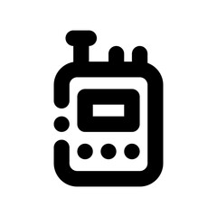 walkie talkie line icon