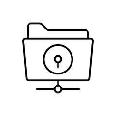 Secure Folder icon vector stock.