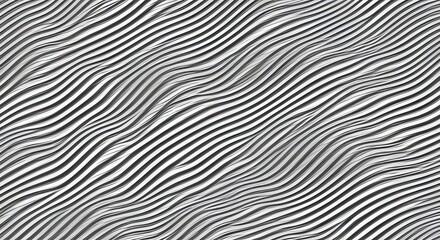 White background  elements of waves in abstract design, the texture of the lines in a modern style. Generative AI