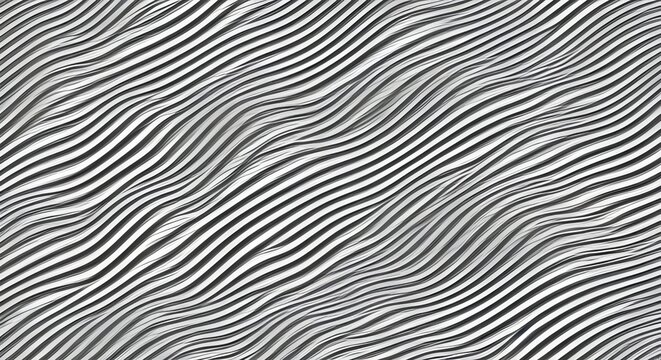 White background elements of waves in abstract design, the texture of the lines in a modern style. Generative AI © Mateusz