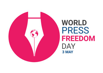World Press Freedom Day. Vector illustration. Suitable for greeting card, poster and banner.
