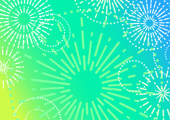 爽やかな夏のイメージのグラデーション背景素材（サマーセールのバナーテンプレート）