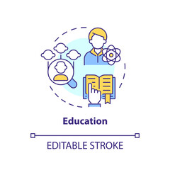 Family research records blue circle infographic template. Data visualization with 5 steps. Editable timeline info chart. Workflow layout with line icons. Lato-Bold, Regular fonts used