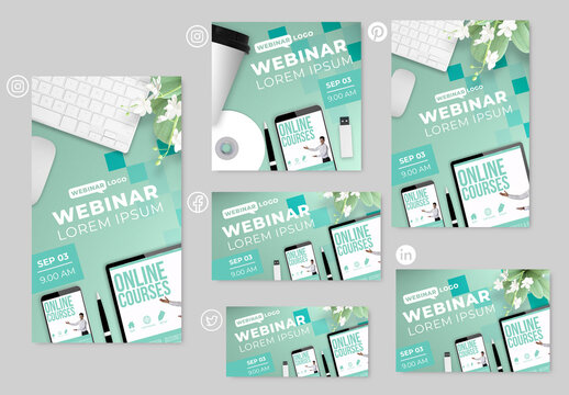 Green Webinar Banner Set