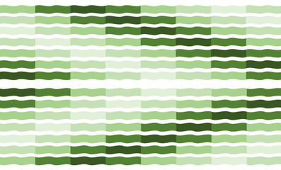 green wave pattern with endless repeat style texture, replete image vector design for fabric printing