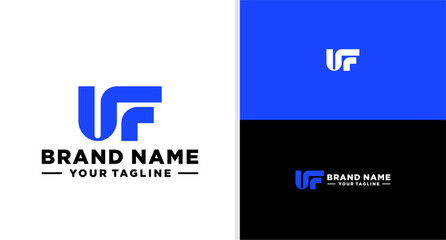 UF LOGO MONOGRAM UNIQUE ELEGANT LUXURY BOLD EDITABLE