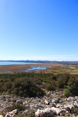 Beautiful landscape of Lake Vrana, Croatia.