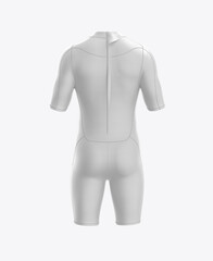 Men s Short Wetsuit mockup. 3D render