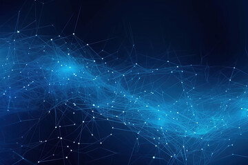 Futuristic wave. Abstract technology background. Analytical presentation.AI Generative