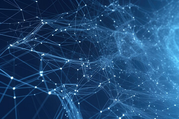 Futuristic wave. Abstract technology background. Analytical presentation.AI Generative