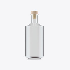 Whiskey Glass Bottle. 3D render