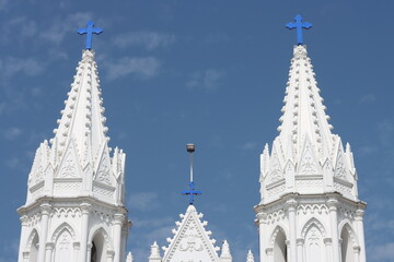 Top of a cathedral in sunny weather