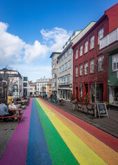 Rainbow street in Reykjavik, Iceland © Alessandro Persiani