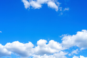 Naklejka na ściany i meble typical blue sky and clouds background