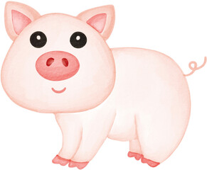 pig watercolor png