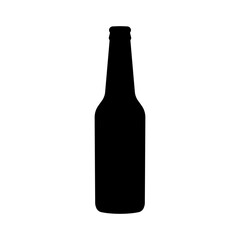 Bottle icon silhouette black colour