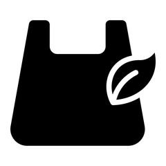 plastic bag glyph 