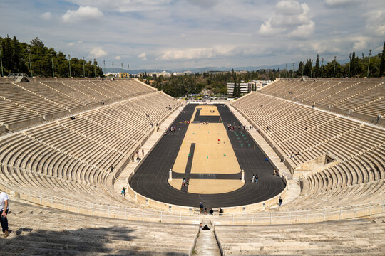the historic Olympic stadium in Athens