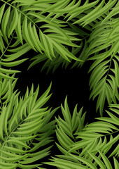 green leaf background illustration