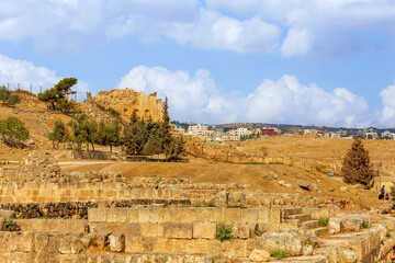 Ancient roman ruins of Jerash Gerasa, Jordan