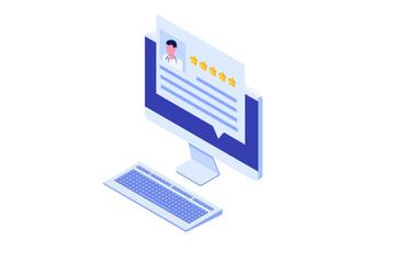 Online doctor reviews, Choose doctor for consultation concept. Vector illustration.
