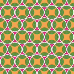 Abstract Retro Geometric Seamless Pattern Trendy Fashion Colors Perfect for Allover Fabric Print or Wrapping Paper Minimal Basic Chic Design