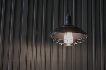 old lamp on the wall