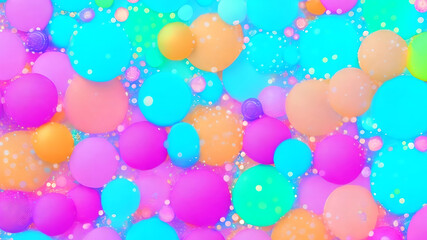 Seamless iridescent bokeh texture. Rainbow soft focus holiday party backdrop