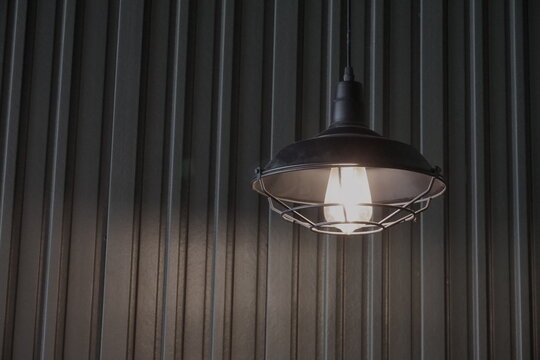 old lamp on the wall