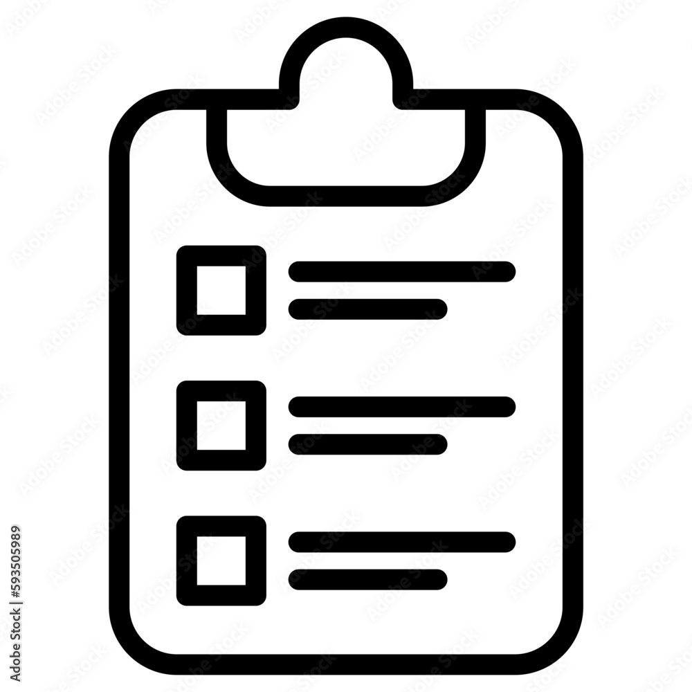 Sticker list notepad icon