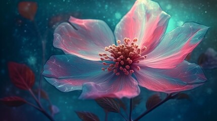 water lily flower Generative AI