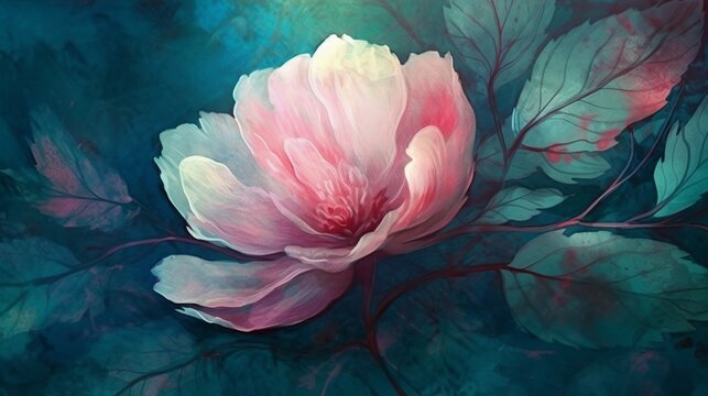 water lily flower Generative AI